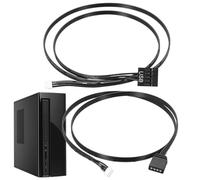 Câble d'extension - Connecteur LED en cuivre 3 4 broches | Lien de contrôle de la carte mère | Gestion du du signal d'éclairage pour ventilateur de refroidissement PC dissipateur