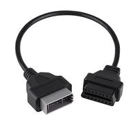 Câble d'extension d'adaptateur, OBD2 14 Broches à 16 Broches pour câble d'extension de connecteur de Diagnostic d'adaptateur OBD-II