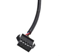 Câble d'extension d'affichage à broches, adaptateur électrique pour tableau de bord de vélo avec interface SM, connecteur mâle vers femelle étanche pour composants, noir (mâle vers sm femelle)