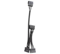 Câble d'extension d'alimentation 15 broches mâle vers 3/4/5/6 Big 4 broches femelle pour disque dur PC