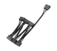 Câble d'extension d'alimentation 15 broches mâle vers 3/4/5/6 Big 4 broches femelle pour disque dur PC
