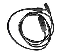 Câble d'extension d'alimentation 5,5 mm x 2,1 mm avec commutateurs pour éclairage LED, routeur, haut-parleurs, souffleur, lampe de bureau, accessoires de routeur, commutateurs d'alimentation