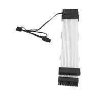 Câble D'extension d'alimentation ATX RGB 24 Broches, Support 5 V, 3 Broches Synchronisées, 18 AWG, Câble d'alimentation ARGB pour Connecteur de Carte Mère E ATX, Effet de Lumière