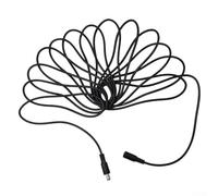 Câble d'extension d'alimentation CC 12 V pour caméra de vidéosurveillance et LED, connecteur 5,5 x 2,1 mm, gaine en caoutchouc silicone, noyau en cuivre, 30 W, options 1/2/3/5/10 m (5 mètres)
