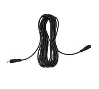 Câble d'extension d'alimentation CC noir longue durée, 10 m, pour caméra de surveillance (5 mètres)
