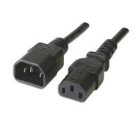 Câble d'extension d'alimentation Ewent Ec1914 Vde C14-C13 Mâle/Femelle 3M Noir