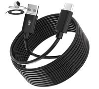 Câble d'extension d'alimentation extra long compatible avec caméra de sécurité Mi Camera 2K, caméra Ring Pan-Tilt, pour vidéosurveillance, YESKMO, caméra Eufy, câble de charge USB vers USB C pour