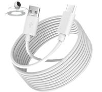 Câble d'extension d'alimentation extra long compatible avec caméra de sécurité Mi Camera 2K, caméra Ring Pan-Tilt, pour vidéosurveillance, YESKMO, caméra Eufy, câble de charge USB vers USB C pour