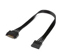 Câble d'extension d'alimentation mâle vers femelle 15 broches pour disque dur