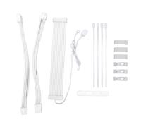 Câble d'extension d'alimentation RGB avec connecteur ARGB 3 broches pour carte mère, 5 V, effets lumineux LED, matériau en silicone souple et
