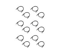 Câble D'Extension D'Antenne de Microphone Sans Fil de 2 Pieds avec Connecteur BNC, Lot de 12 pour Systèmes de Montage en Rack