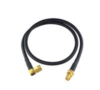 Câble d'extension d'antenne WiFi 50 cm RG58 RP SMA femelle vers RP SMA mâle 50 Ohm Câble d'antenne à hélium Câble coaxial à faible perte SDR Équipement Câble d'extension d'antenne radio amateur