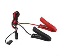 Câble d'extension de 1 m 14 AWG pour pince crocodile vers connecteur SAE, fil de cuivre 12-24 V pour câble de charge de batterie pour panneaux solaires et transmission d'énergie automobile, paire