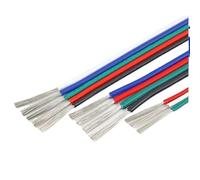 Câble d'extension de bande LED 22AWG 2/3/4 broches, gaine en PVC 12V/24V, fil basse tension 1-50M(2 Pins,50m 163ft)