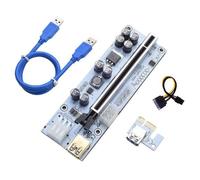 Câble d'extension de carte graphique PCI E 1X à 16x, adaptateur SATA 6 broches pour mineur BTC