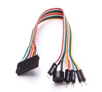 Câble d'extension de carte mère de 20 cm avec connecteur Q-Connector Reset SW, Power SW, Power LED +, Power LED, HDD LED, 5 types de fil d'extension compatible avec ASUS