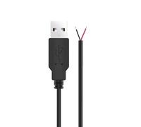 Câble d'extension de charge USB, fil nu 22AWG à 2 broches