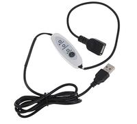 Câble d'extension de contrôleur de vitesse de 130 cm - Câble USB 5 V - Ventilateur de processeur - Carte graphique - Câble de contrôle de vitesse - 3 vitesses - Réglage USB mâle vers femelle