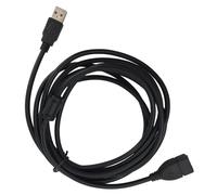 Câble d'extension de données USB 2.0 A mâle vers femelle, Long cordon noir de 5 mètres pour ordinateur