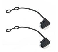 Câble D'extension De Harnais,Capuchon De Couverture Étanche Pour Alimentation Solaire Cc,Connecteur Automobile,Couleur Noire,1 Pièce