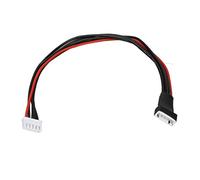 Câble d'Extension de la Batterie Lipo, Câble d'alimentation Lipo Câble Lipo Balance Extension de Fil Silicone Câble 4S Lipo Balance Professionnel 1 Red 4 Black Lipo Charging Power Extension