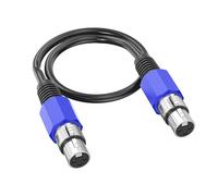 Câble d'extension de microphone 3 broches femelle vers femelle, bleu, 8 m | Rallonge équilibrée pour amplificateurs de mixage, microphone en direct, 5 couleurs et 9 longueurs au choix