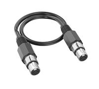 Câble d'extension de microphone 3 broches femelle vers femelle, noir, 5 m | Rallonge équilibrée pour amplificateurs de mixage, microphone en direct, 5 couleurs et 9 longueurs au choix
