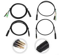 Câble d'extension de moteur E Bike étanche IP66, 9 broches femelle vers mâle compatible avec les moteurs de 250 W 700 W, disponible en longueurs de 80 cm et 130 cm pour un ajustement fiable (130 cm)