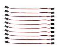 CâBle D'extension De Servomoteur à 3 Broches, 10 PièCes, ModèLe De Voiture, Ligne De Connexion De Servomoteur, Noyau IntéRieur En Laiton 200mm Femelle à Femelle