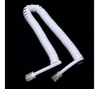 Câble d'extension de téléphone de 2M, ligne de bobine de plomb avec connecteur RJ11