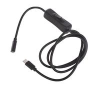 Câble d'extension de type C mâle vers femelle avec bouton d'alimentation pour téléphone, tablette, ventilateur d'alimentation