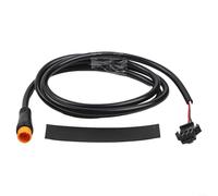 Câble d'extension de vélo électrique à 3 broches en PVC étanche 830 mm mâle vers femelle pour capteur d'accélérateur PAS et connexion Booster Noir (mâle vers SM femelle)
