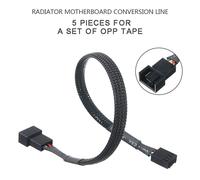 câble d'extension de ventilateur pour boîtier PC, 5 pièces, 3 broches, 4 broches, système de refroidissement CPU, carte mère, cordon de Conversion