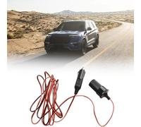 Câble d'extension de voiture de 3 m 12 V pour prise allume-cigare, câble d'alimentation CC 5 A avec indicateur LED, compatible avec la plupart des véhicules