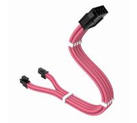 Câble d'extension détachable en nylon 8 broches mâle vers 4+4 broches mâle pour alimentation Corsair, 30 cm (11,8 pouces).