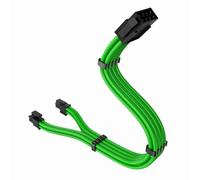 Câble d'extension détachable en nylon 8 broches mâle vers 4+4 broches mâle pour alimentation Corsair, 30 cm (11,8 pouces).