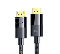 Câble d'extension DisplayPort 1.4 8K @ 60 Hz 4K @ 144 Hz 2K @ 165 Hz DisplayPort mâle vers mâle 32,4 Gbit/s pour PC portable