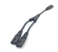 Câble d'Extension Double C7 Vers C8 30 cm - Répartiteur IEC Femelle Vers 2 x Mâles - Extension en Y pour Alimentation Figure 8 - Adaptateur TV Samsung