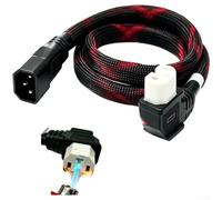 Câble d'extension en cuivre pur en forme de T évalué 200 C (1 m 10 AWG) | Design en forme de T, résistance à la chaleur de 200 °C, noyau en cuivre pur, isolation en silicone, taille compacte de 2,3
