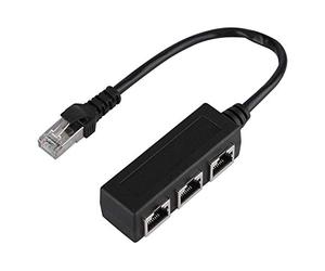 Câble d'extension Ethernet multiprise ethernet, Câble d'extension répartiteur LAN RJ45 Ethernet 1 mâle vers 3 Femelles, dedoubleur ethernet rj45 LAN Câble Adaptateur réseau Ethernet