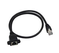 Câble d'extension Ethernet, RJ45 mâle vers femelle à visser sur panneau CAT6/5e/5 blindé LAN connecteur de cordon d'extension (ligne)