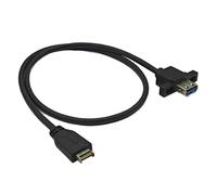 Câble d'extension femelle pour panneau avant TYPE-E vers USB 3.2 GEN2 10 Gbit/s