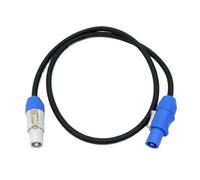 Câble d'extension Flexible 3 x 1,5 mm² for Alimentation Secteur, Disponible en Longueurs de 1 m, 1,5 m, 2 m, 3 m, 5 m et 10 m, for éclairage scénique et écran LED.(1m)