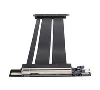 Câble D'extension Flexible, Adaptateur de Port D'extension de Carte PCI Express Gen5 X16, Câble D'extension PCIE Haute Vitesse 90 Degrés de 20 Cm pour Ordinateur