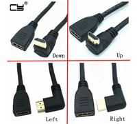 Câble d'extension HDMI 2.0 A mâle femelle, 4K x 2k 60Hz, 2.0v, haut/bas, gauche/droite, coudé à 90 degrés, pour commutateur de répartiteur HDTV