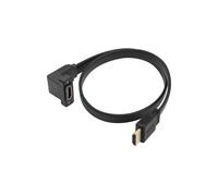 Câble d'extension HDMI 4K @ 60 Hz HDMI mâle vers femelle 1,6 FT standard HDMI 2.0 Câble adaptateur mâle pour ordinateurs portables, téléviseurs, moniteurs, projecteurs, etc (style 3)