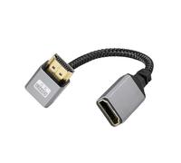 Câble d'extension HDMI 4K mâle vers femelle coudé, câble court de 15 cm for écran haute définition, échange à chaud(Up Angled)