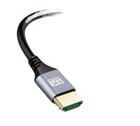 Câble D'extension HDMI Mâle QFT V2.1 Compatible 8K À 60 Hz (7680 X 4320), 4K À 120 Hz (3840 X 2160), HDR 1080p, 48 Gbit/s. Câble Tressé En Nylon.(2M)