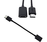 Câble d'extension HDMI mâle vers femelle 19 cm pour Fire Stick, adaptateur de câble d'extension HDMI 4K pour clé TV, clé Roku