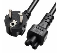 Câble d'extension IEC C5 vers prise européenne Schuko CEE 7/7 pour imprimante, ordinateurs Lenovo, téléviseurs, moniteurs, projecteurs (1 m)